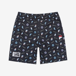 Fila Aqua Time All Over Print Beach Board - Poikien Uima-asut - Mustat | FI-45579